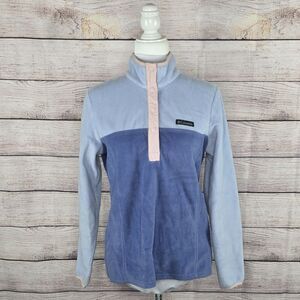 Columbia Women's Three Lakes Half Snap Colorblock Pullover Outerwear Fleece S